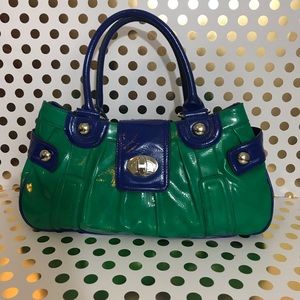 Cato handbag green and blue